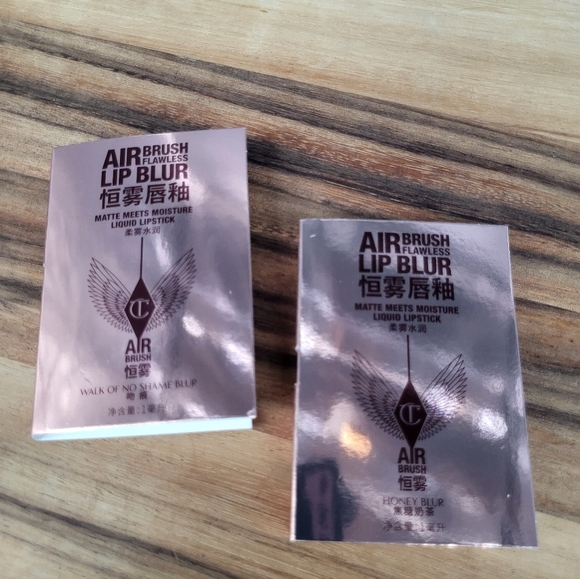 Charlotte Tilbury Other - 2 Charlotte Tilbury Air Brush Flawless Lip Blurs: Walk of No Shame & Honey, New